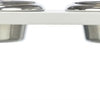 Trixie Be Nordic Set Nowing Bucket Water Bank Wood en acier inoxydable blanc