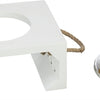Trixie Be Nordic Set Nowing Bucket Water Bank Wood en acier inoxydable blanc