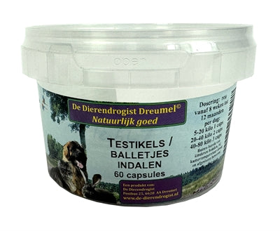 Testicles drogistes animaux Indales Capsules
