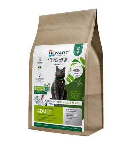 Henart farine insecte chat adulte avec une membrane d'oeuf d'ourlet