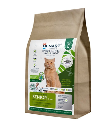 Henart Mealworm Insect Cat Senior avec lui Membrane d'oeuf