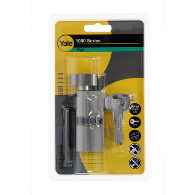 Yale 1060545 - cylindre à bouton 1000 mv 70mm (35 35) | 2 pièces