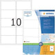 Étiquettes d'adresse herma sans marque sans marque blanches 99,1x57 premium a4 1000 pcs.