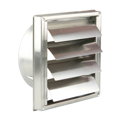 Renson 1063910 - grille de hotte encastrable en acier inoxydable 633 dia 100mm | 2 pièces