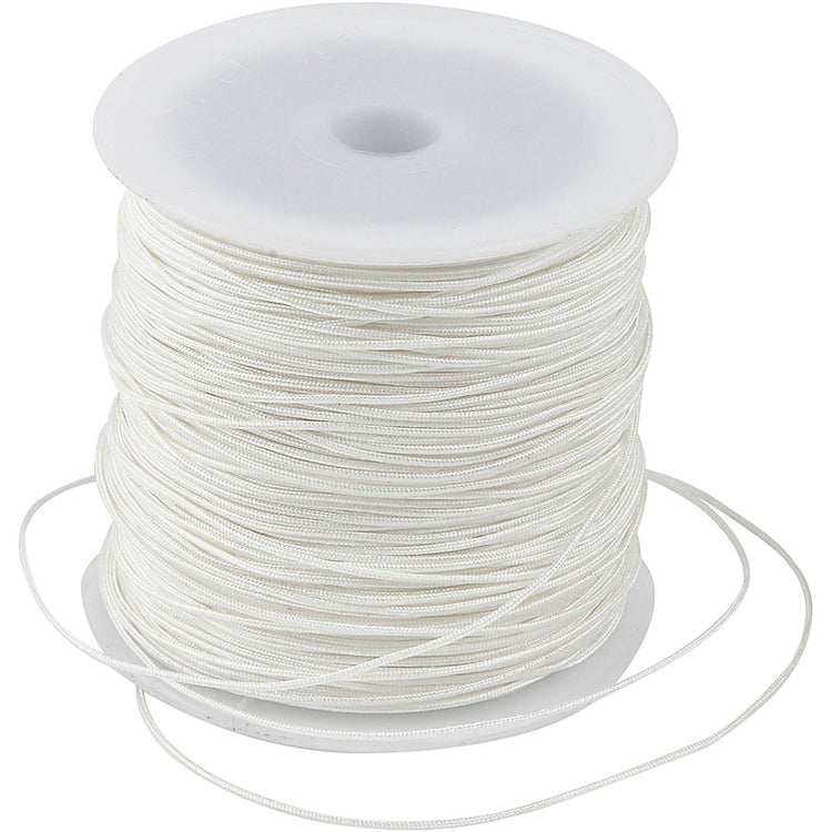 Crétiv Company Polyester Cord blanc 1 mm, 50m