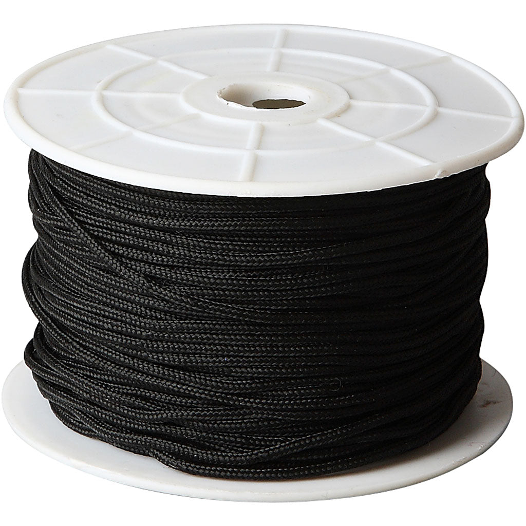 Crétiv Company Polyester Cord Black 2 mm, 50m