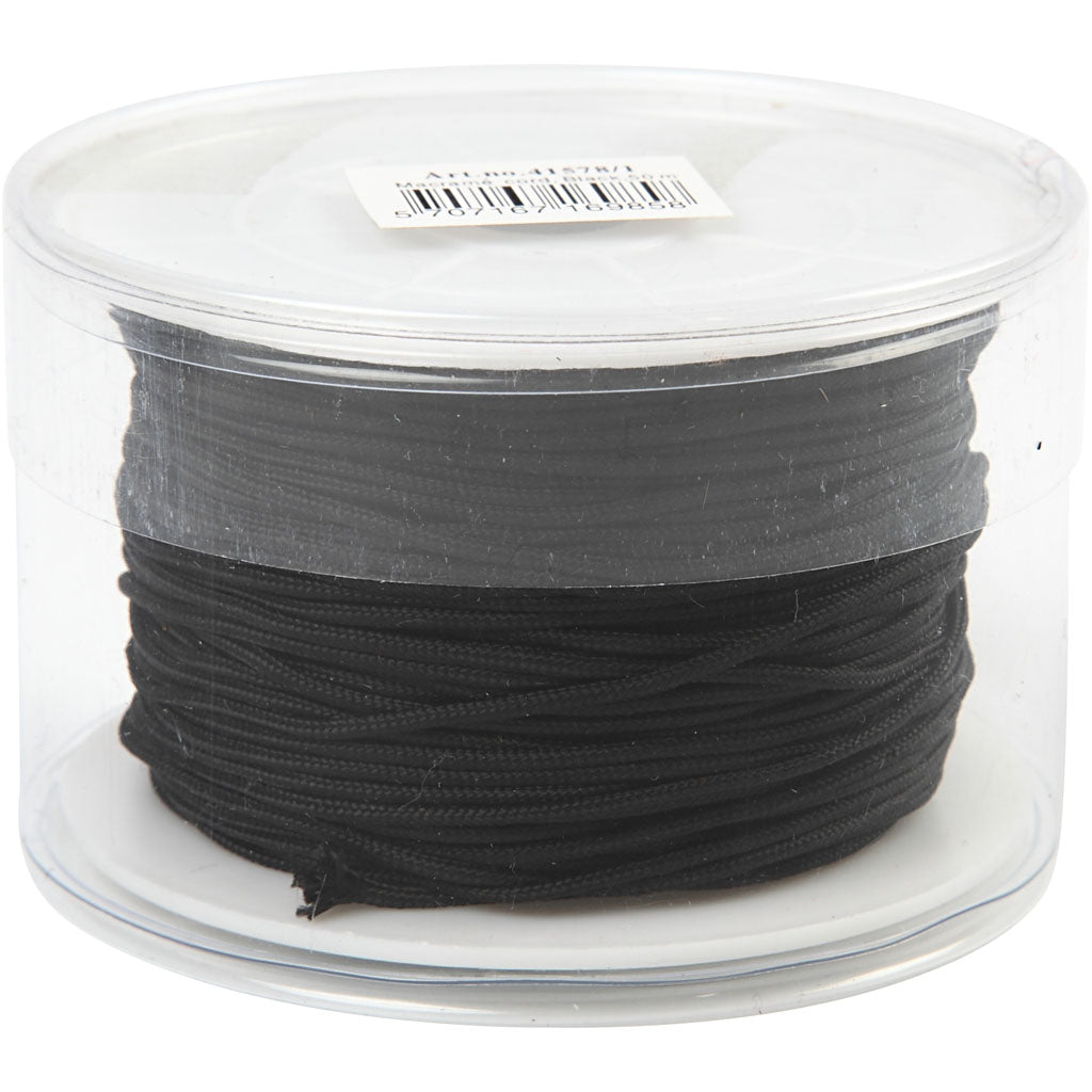 Crétiv Company Polyester Cord Black 2 mm, 50m