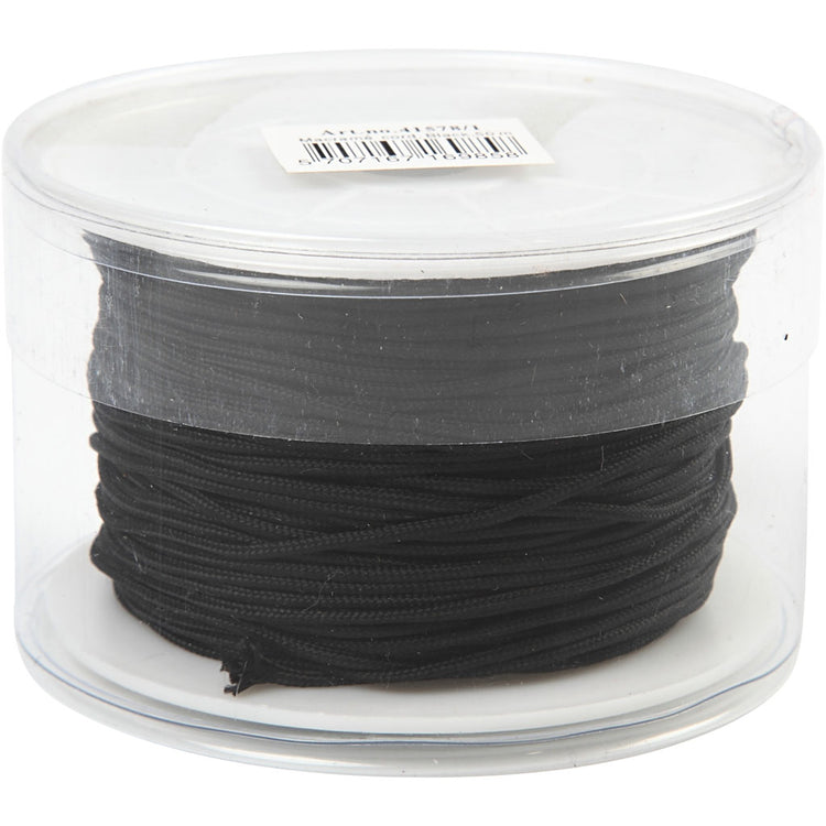 Crétiv Company Polyester Cord Black 2 mm, 50m