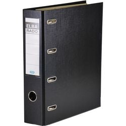 Ordner elba rado plast noir a4 500 feuilles carton pvc