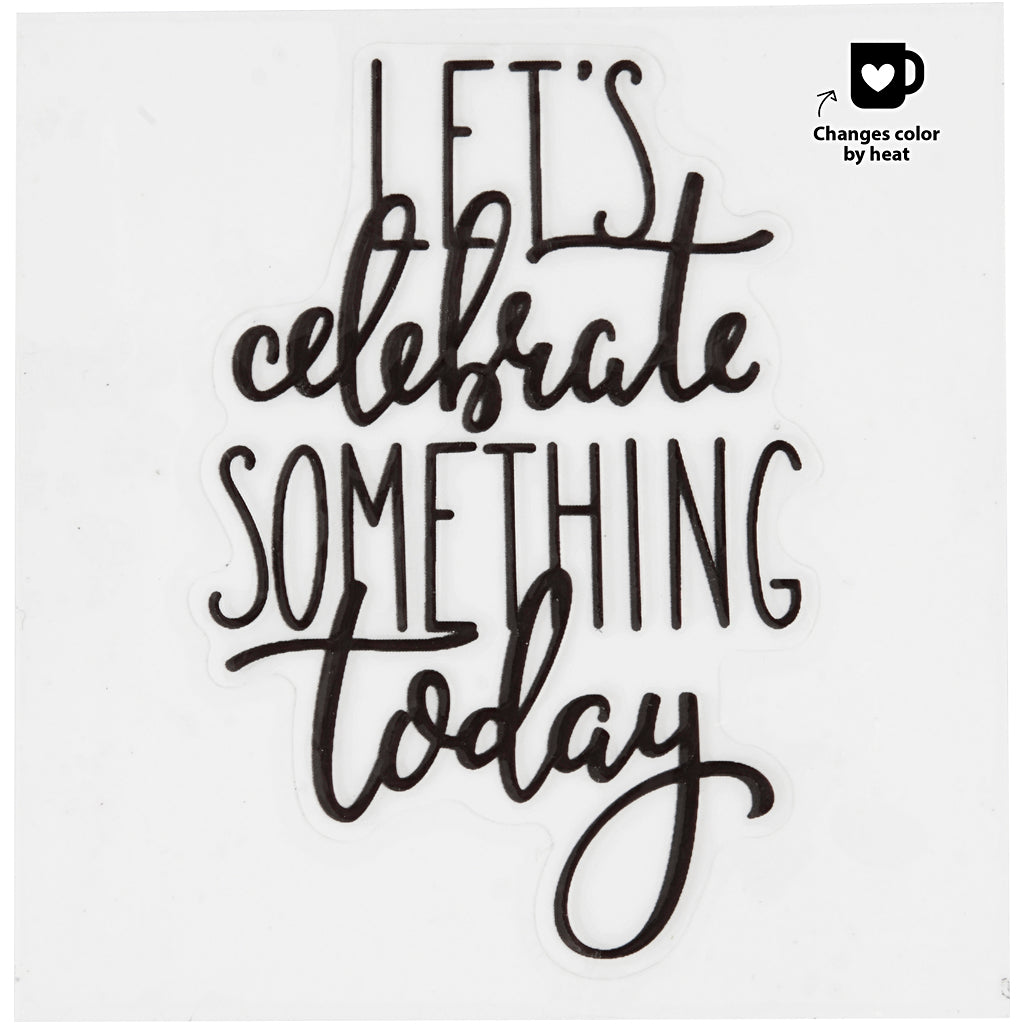 Autocollant en verre et porcelaine, 1 pièce
