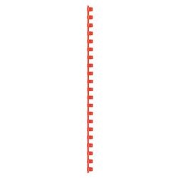 Reliure à dos gbc plastique a4 10mm rouge capacité 65 feuilles