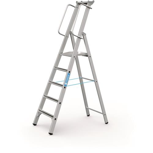 Escalier plateforme Zarges + main courante meistertritt s 5tr