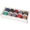 Cordon macramé Creativ company, l: 5 mm, différentes couleurs, 10x10 m 1 boîte
