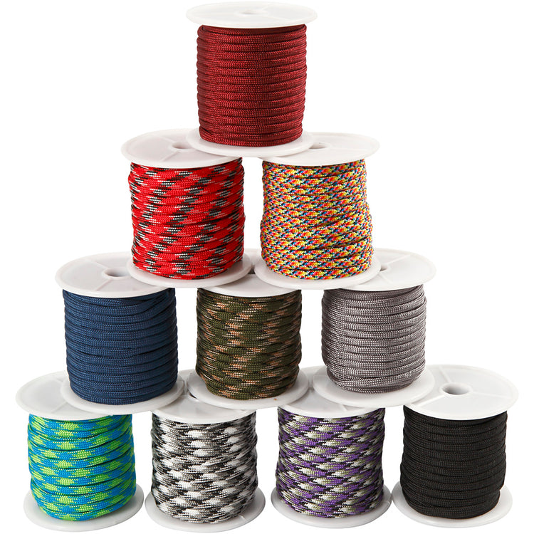 Cordon macramé Creativ company, l: 5 mm, différentes couleurs, 10x10 m 1 boîte