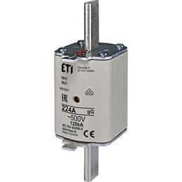 Fusible à lame Eti 224a - 500v din nh1 gg | 3 pièces