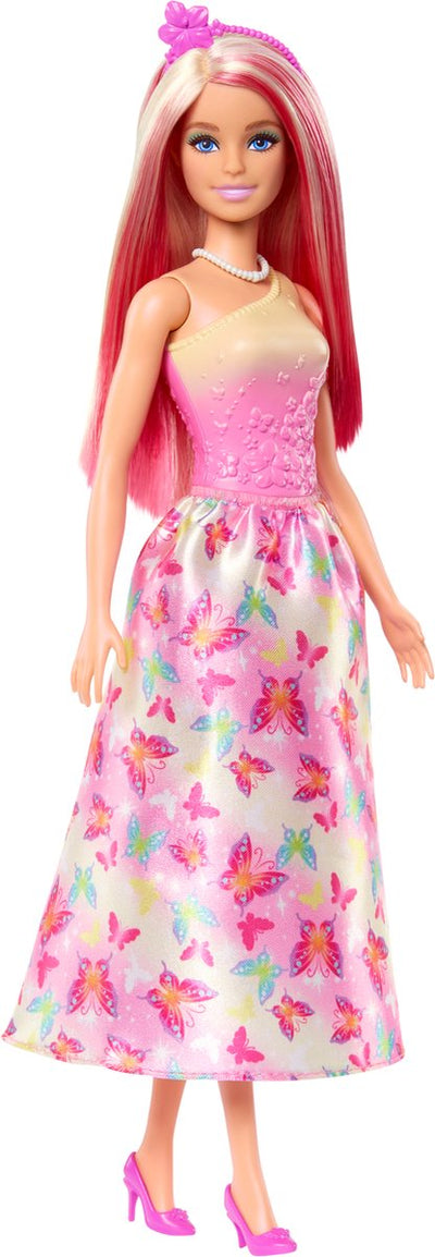 Mattel Royal Pop avec des cheveux roses et blonds, jupe avec VL