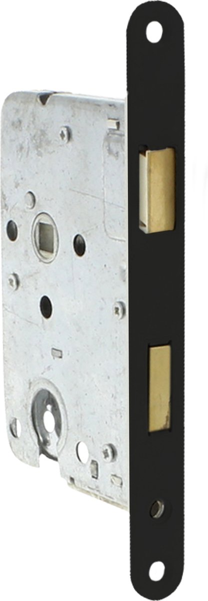 Serrure à mortaise Starx - noir - acier inoxydable - - serrure à cylindre laqué noir pc55 axe 50mm