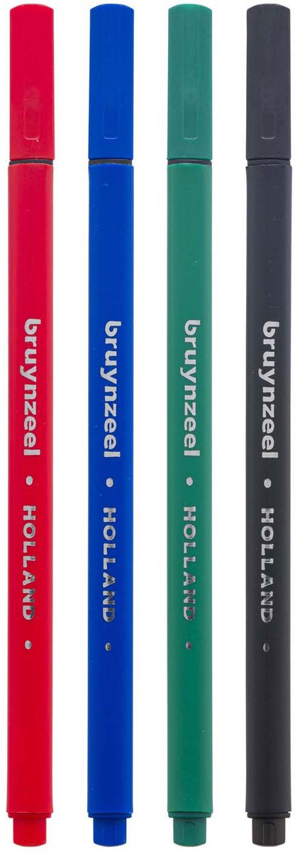 Bruynzeel Fineliner Set 4 couleurs