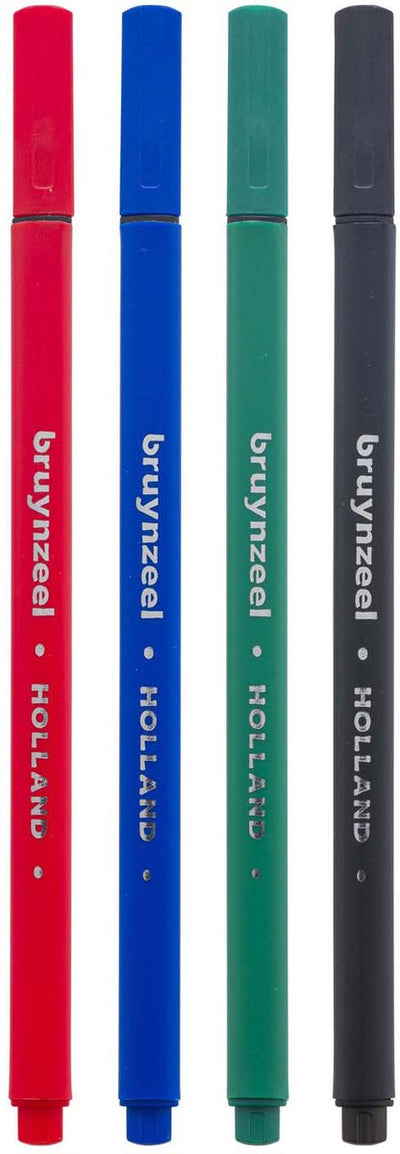 Bruynzeel Fineliner Set 4 couleurs