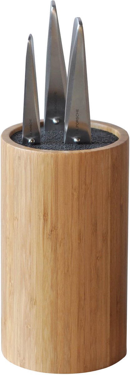 Point-virgule – bloc à couteaux sans couteaux – universel - bambou - ɸ12cm h22cm