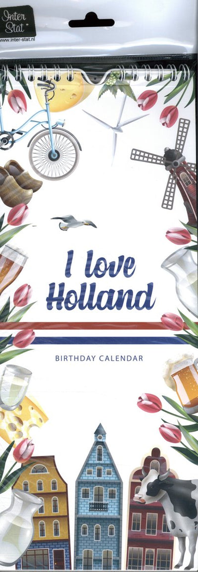 Calendrier d'anniversaire Interstat I Love Holland