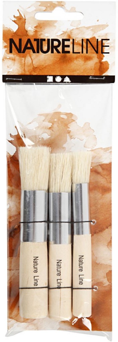 Creativ Company Brosses à tamponner, 3pcs.