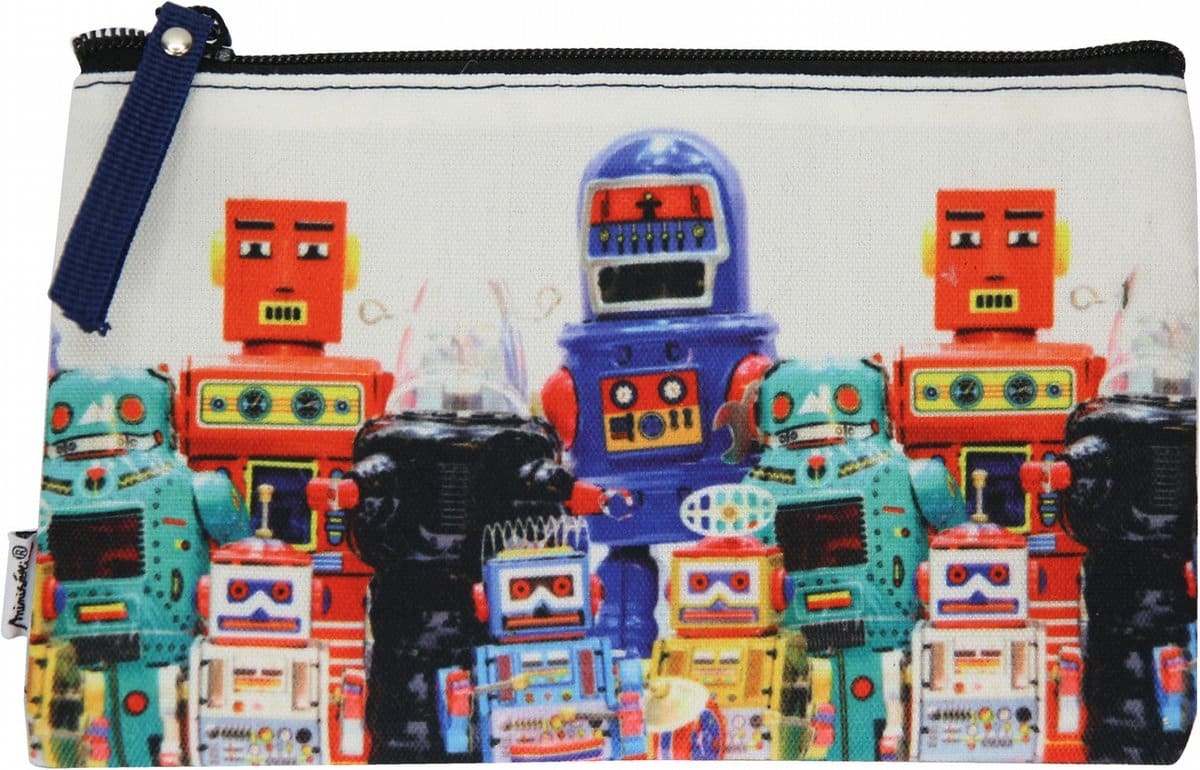 Trousse à crayons Jim Jam série Robo Mini, 1 compartiment avec 1 fermeture éclair