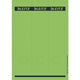Classeur étiquettes de dos leitz vert 75 morceaux de papier