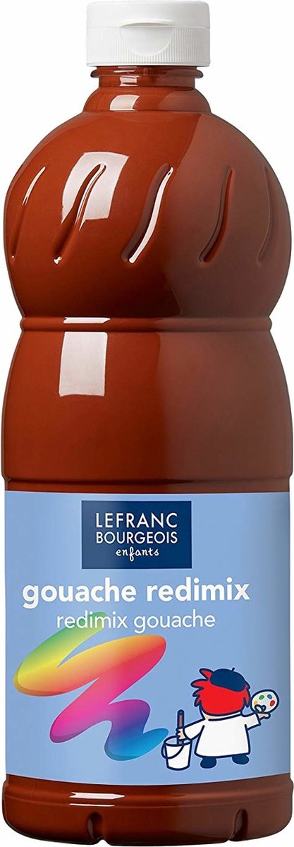 Lefranc bourgeois l b peinture gouache redimix terre de sienne brûlée 500ml
