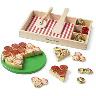 Party de pizza en bois Melissa Doug