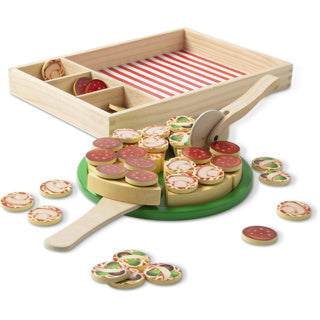 Party de pizza en bois Melissa Doug