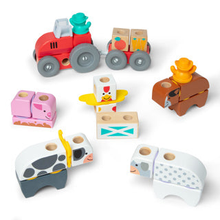 Set de jeu de la ferme Melissa Doug Blockables (56pc)
