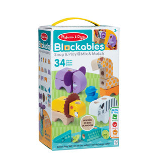 Set de jeu de safari Melissa Doug Blockables (34 pièces)