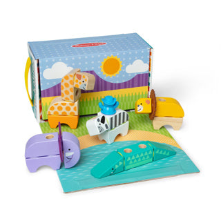 Set de jeu de safari Melissa Doug Blockables (34 pièces)