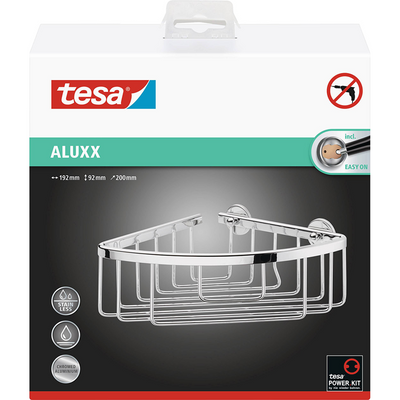 Tesa 1062575 - support de douche d'angle aluxx simple | 2 pièces