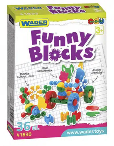 Warcher Funny Blocks 36 pièces dans la boîte