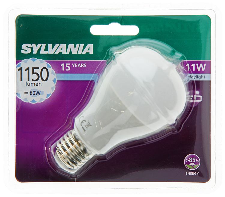 Sylvania 1059971 - syl led poire e27 11w= 80w 1080lm 6500k | 6 pièces