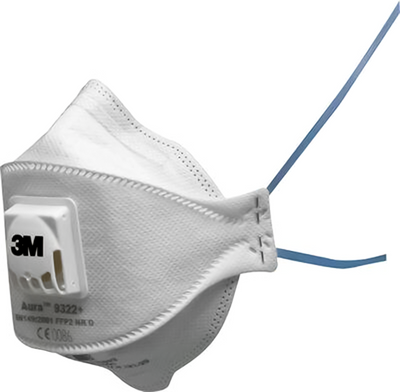 3m 1061807 - masque pliant 9322 + ffp2 v 2pcs | 1 pièce