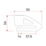 Verrouin de frein à disque pro-tect Disq Art 4 - afbeelding 5