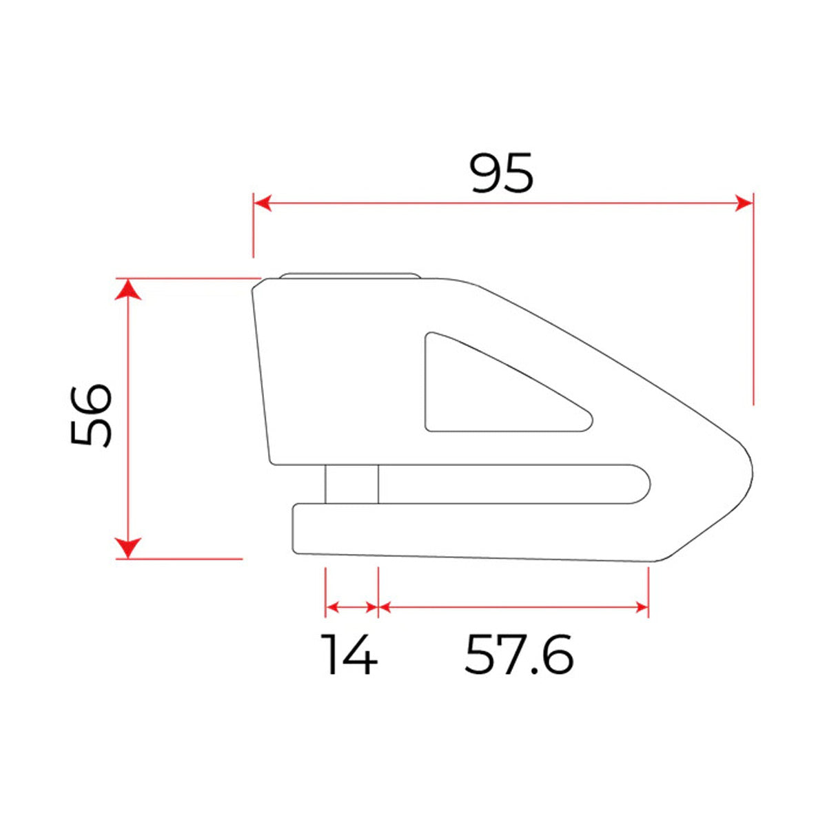 Verrouin de frein à disque pro-tect Disq Art 4