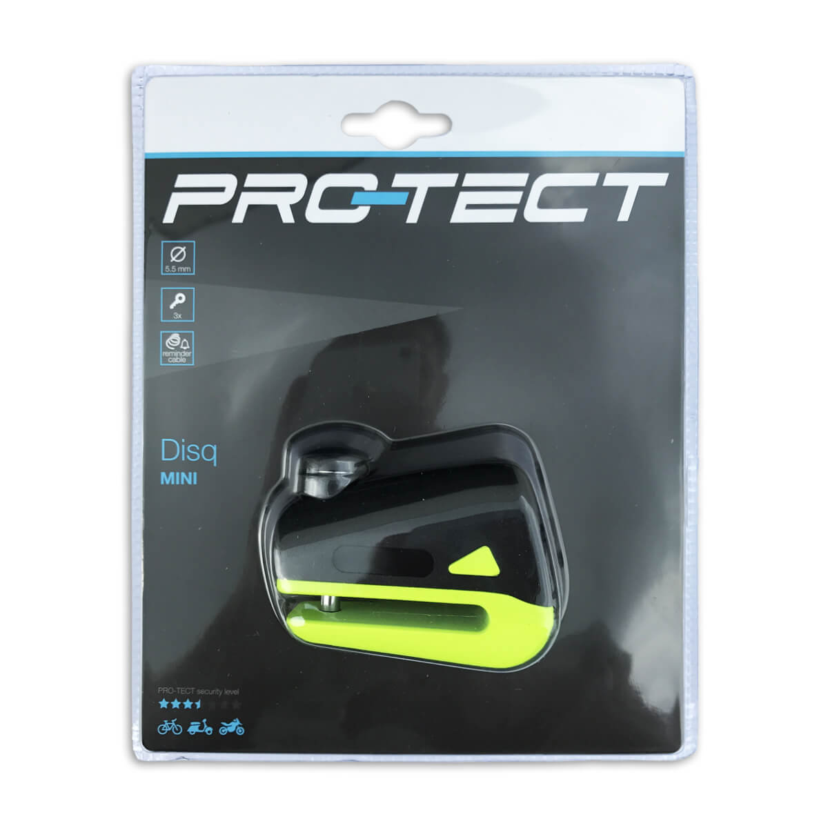Verrouillage de frein à disque pro-tect 5,5 mm (avec sac et câble de rappel)