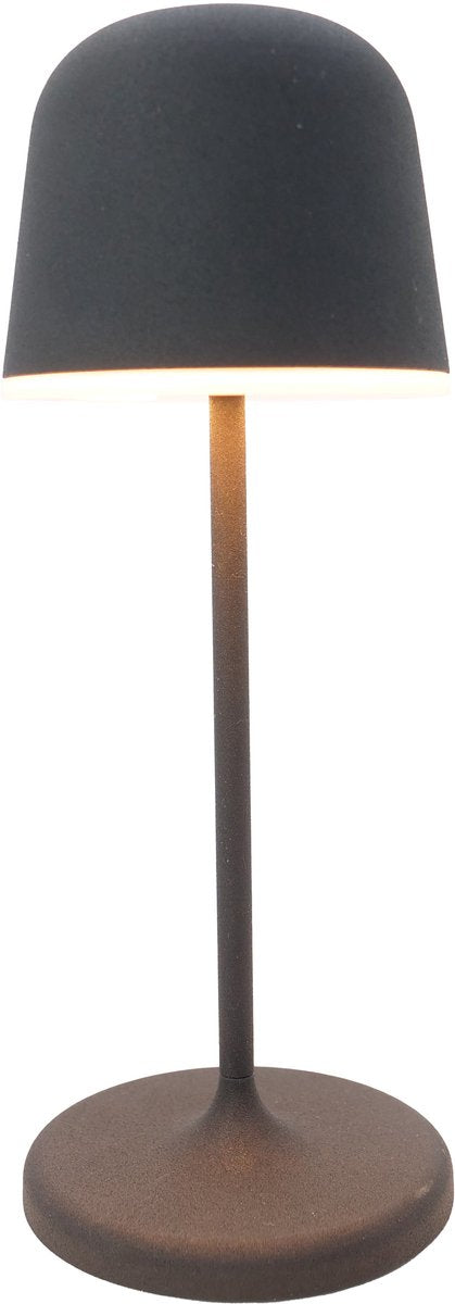 Lampe de table Eglo manièrea-s - lampe sur piquet - rechargeable (jusqu'à 28 heures de lumière) - 20 cm - noir et blanc - sans fil - dimmable - intérieur et extérieur