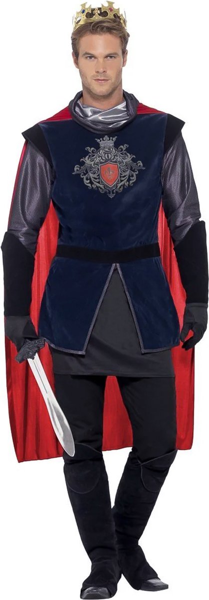 Vegaoo Tenue de roi médiéval pour homme - Déguisement - Grand