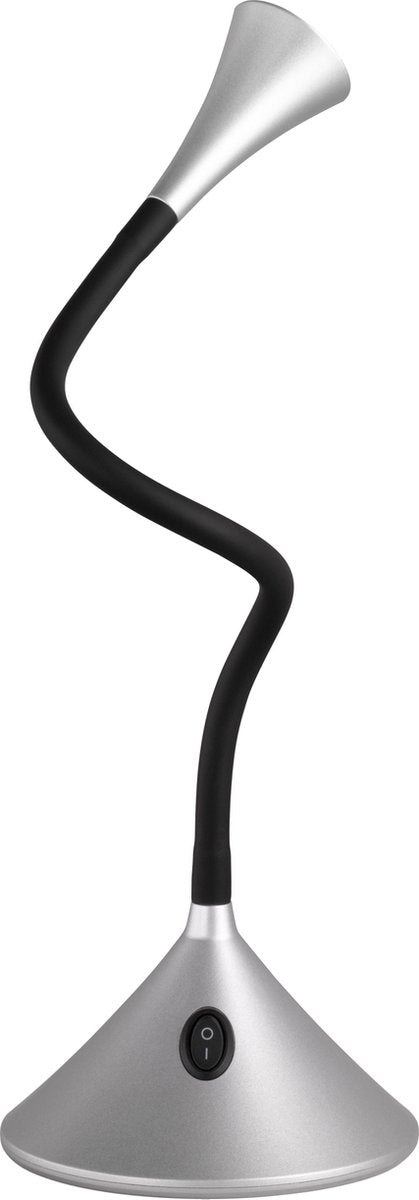 Rl live your light reality viper - lampe de table lampe de bureau - argent - incl. 1x smd 3w - flexible - adapté au montage mural