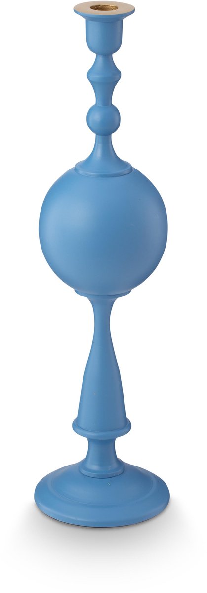 Pip studio chandelier sphère - bougeoir en métal - bleu clair - 44cm