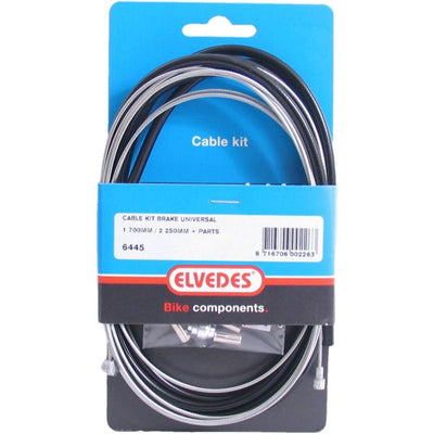 Kit câble de frein universel Elvedes 1700mm 2250mm galvanisé - noir (sur carte)