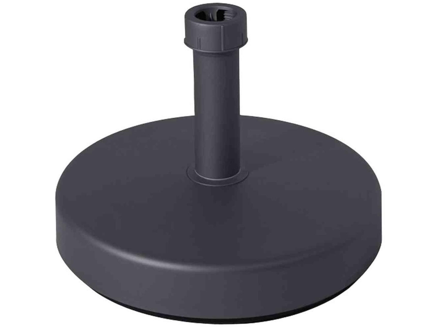 Pied de parasol 25kg rond rechargeable anthracite