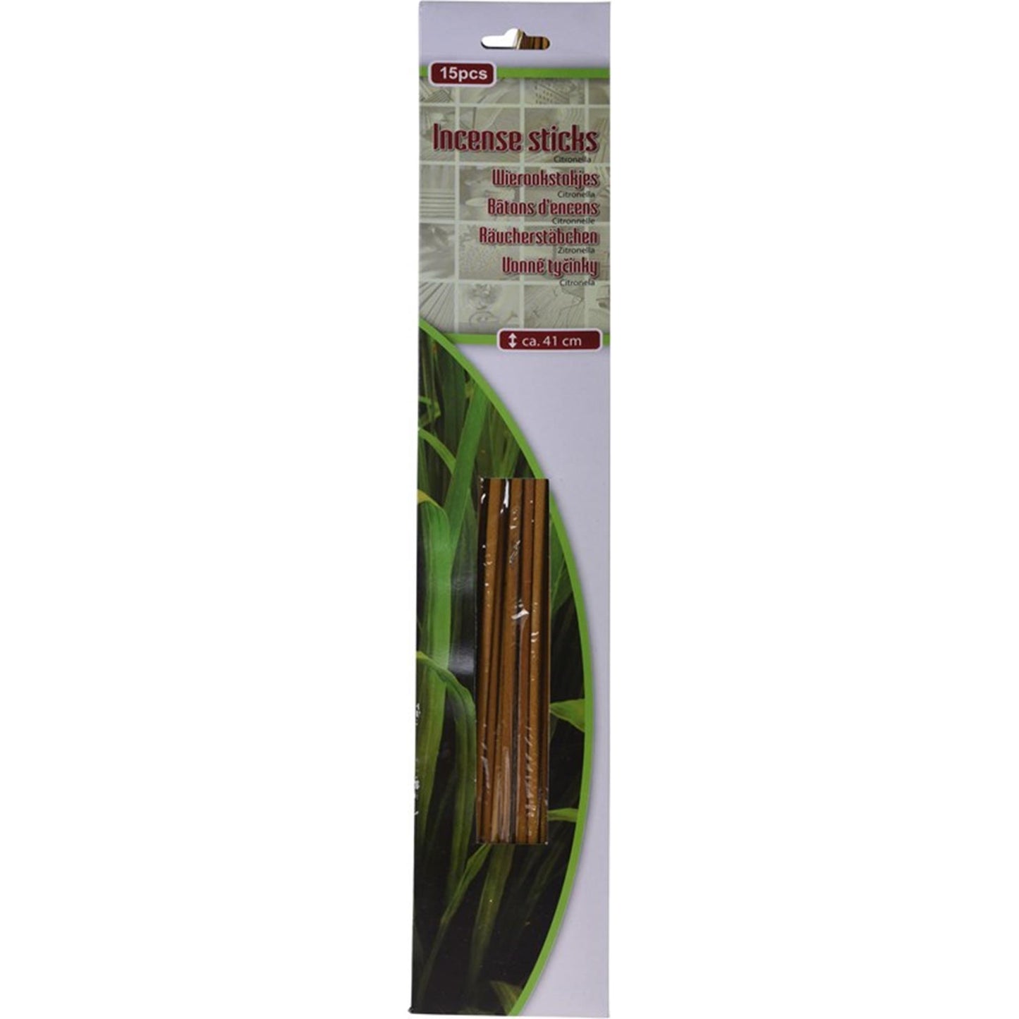 Bâtons d'encens de jardin Pro à la citronnelle 15 pièces