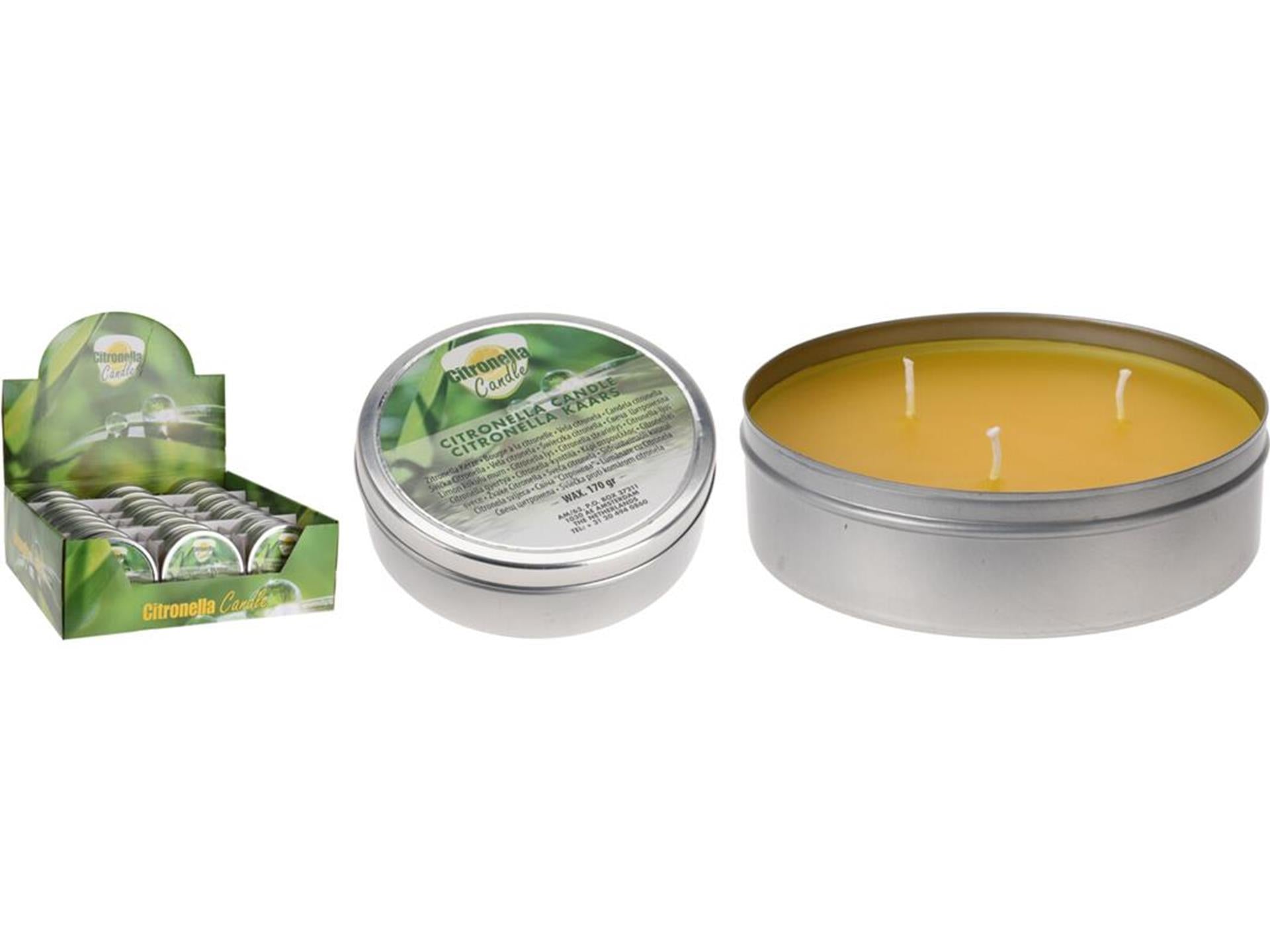 Bougie de jardin Pro à la citronnelle en boîte 10,5cm