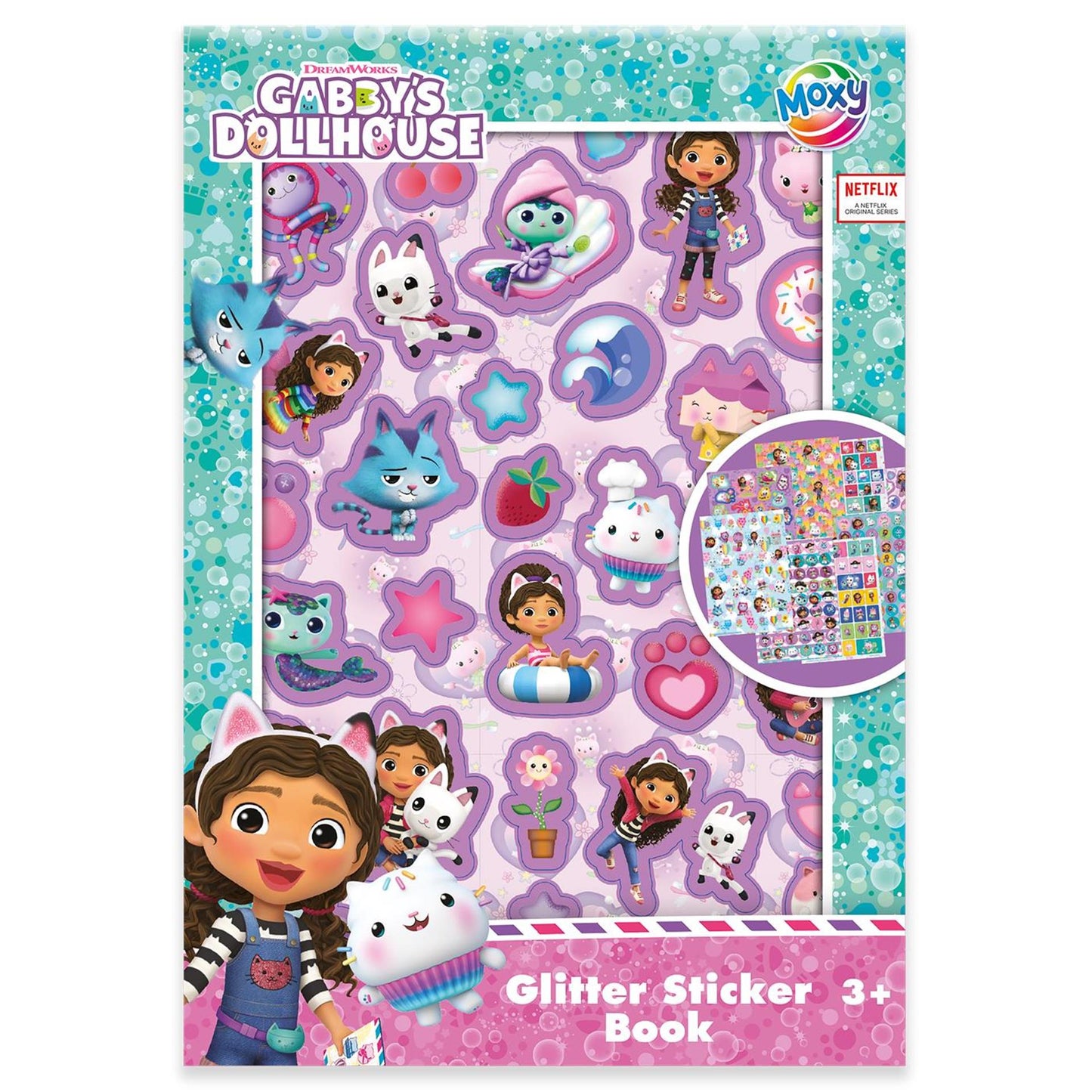 Creative Craft Group Glitter Stickerbook A5 Gabby's Poppenhuis